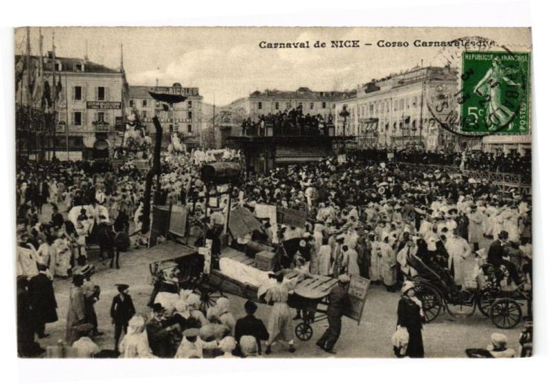 Carte postale ancienne Carnaval de Nice - Corso carnavalesque
