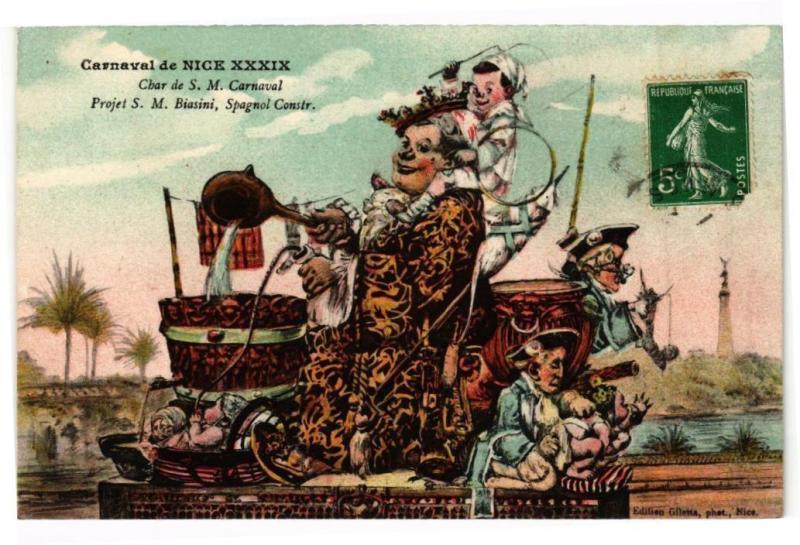 Carte postale ancienne Carnaval de Nice xxxix