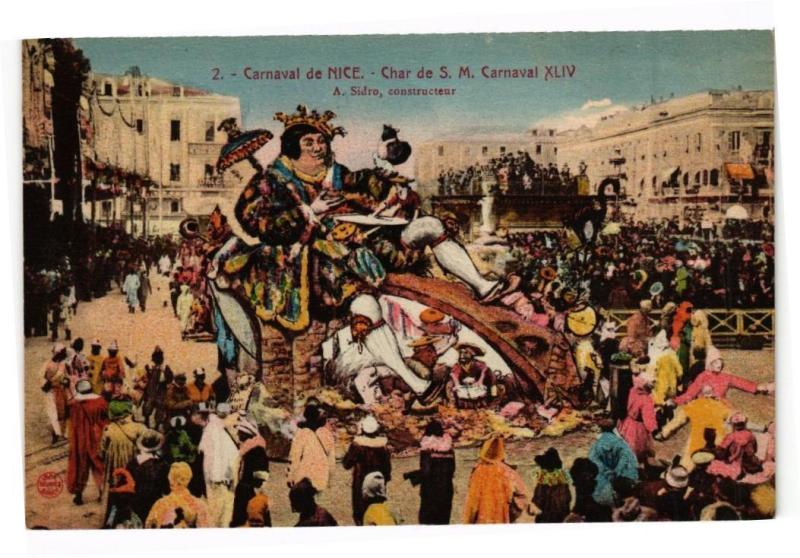 Carte postale ancienne Carnaval de Nice - Char de S. M. Carnaval(198860)