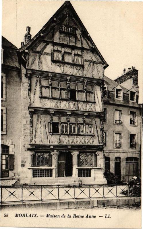 Carte postale ancienne Morlaix - Maison de la Reine Anne à Morlaix