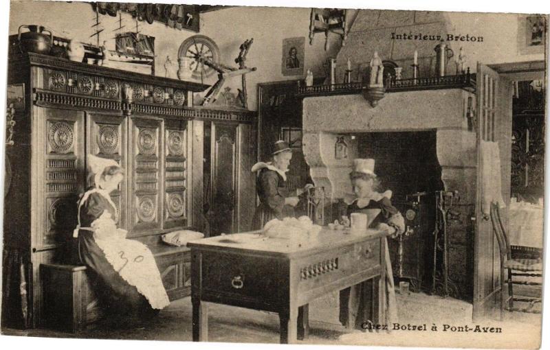Carte postale ancienne Chez Botrel a Pont-Aven à Pont-Aven