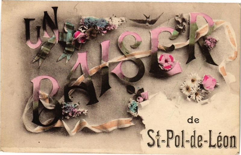 Carte postale ancienne Un Baiser de Saint-Pol-de-Leon