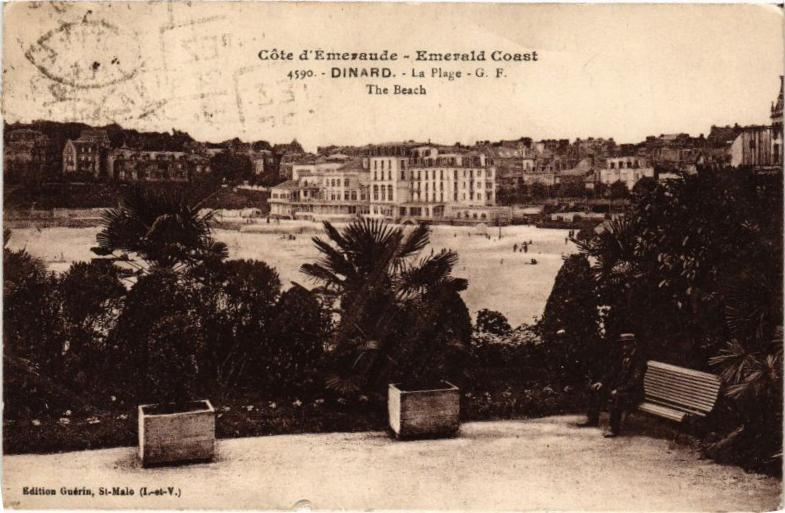 Carte postale ancienne Dinard-La Plage à Dinard