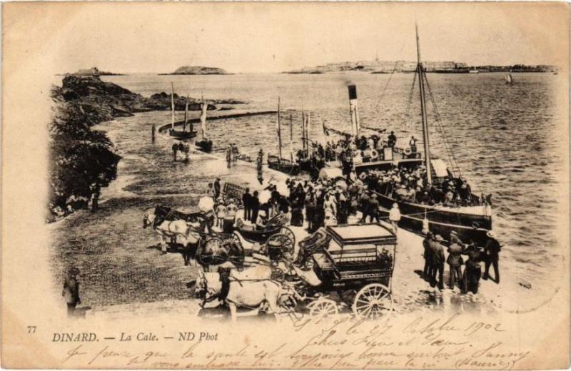 Carte postale ancienne Dinard-La Cale à Dinard