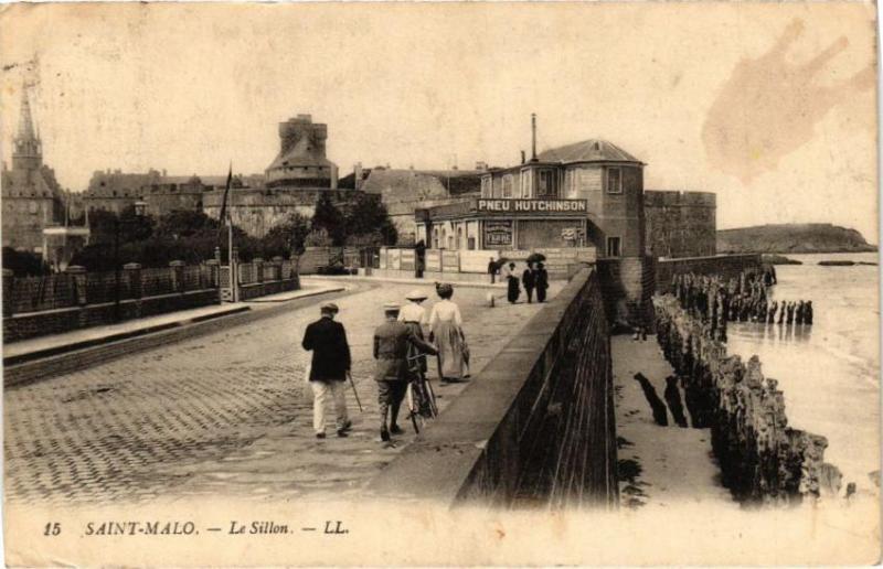 Carte postale ancienne Saint-Malo-Le Sillon à Saint-Malo