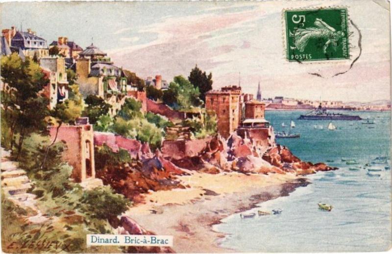 Carte postale ancienne Dinard-Bric a Brac à Dinard
