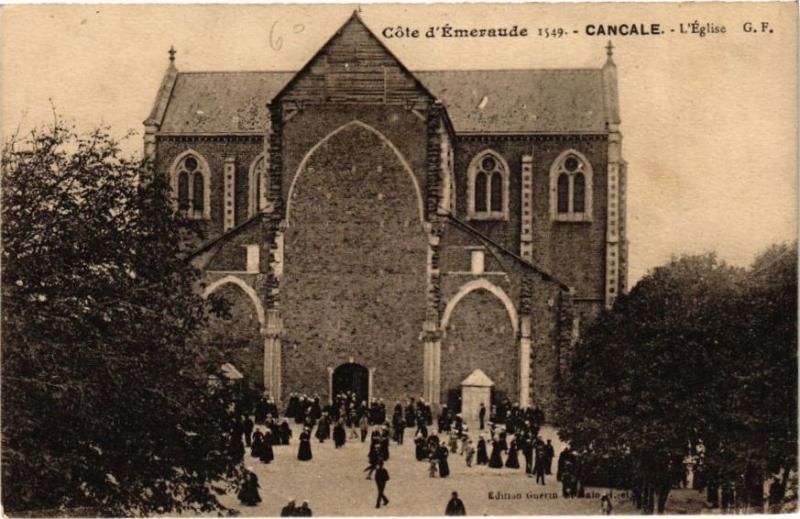 Carte postale ancienne Cancale-L'Eglise à Cancale