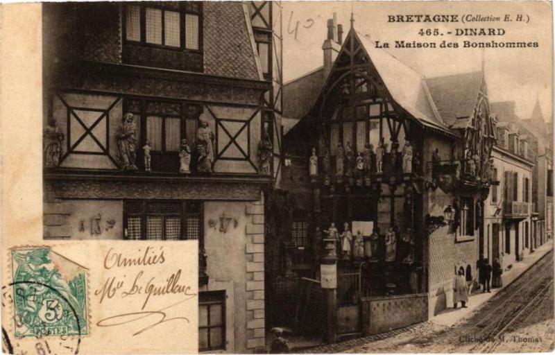 Carte postale ancienne Dinard-La Maison des Bonshommes à Dinard