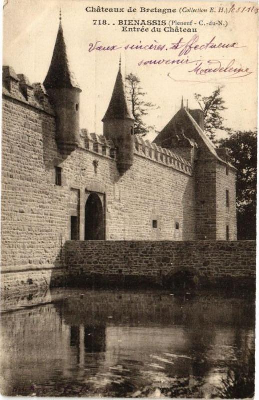 Carte postale ancienne Bienassis-Entrée du Chateau