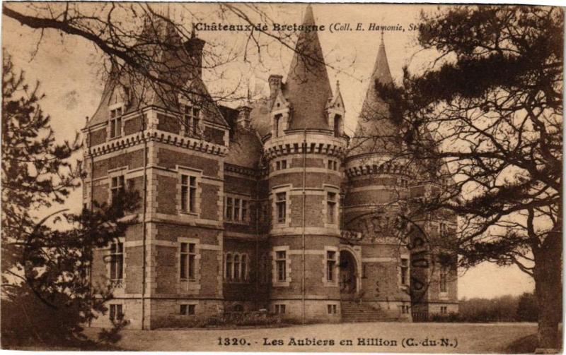 Carte postale ancienne Chateaux de Bretagne-Les Aubiers en Hillion à Hillion