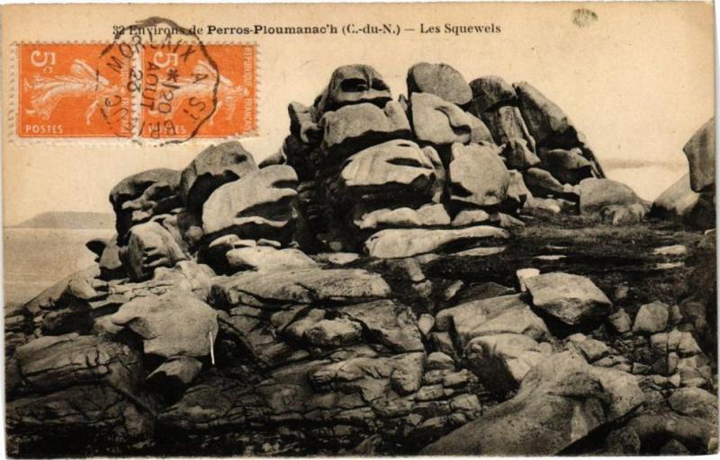 Carte postale ancienne Perros Ploumanach-Les Squewels