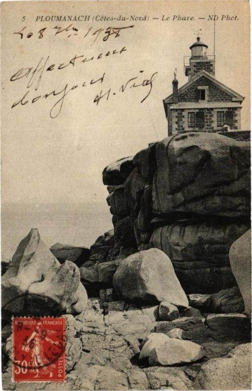 Carte postale ancienne Ploumanach-Le Phare