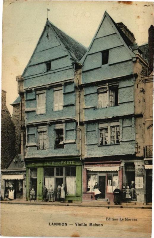 Carte postale ancienne Lannion - Vieilles Maison à Lannion