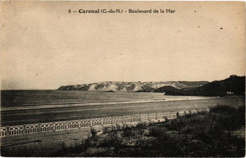 Carte postale ancienne Caroual-Boulevard de la Mer