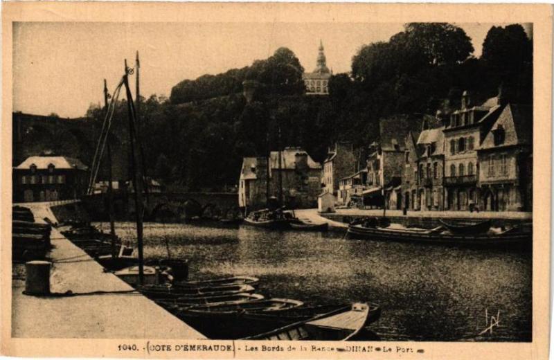 Carte postale ancienne Cote d'Emeraude - Les Bords de la Rance - Dinan - Le Port à Dinan
