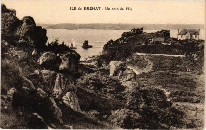 Carte postale ancienne Ile de Brehat - Un coin de l'Ile à Île-de-Bréhat