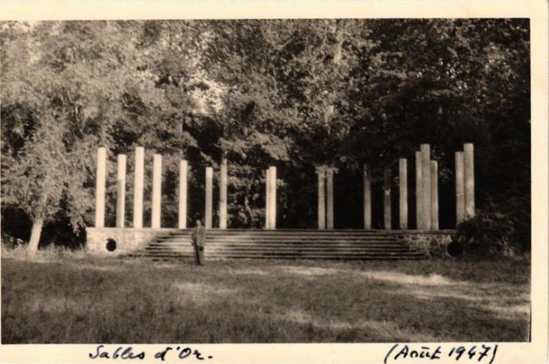 Carte postale ancienne Sables d'Or - (Aout 1947)
