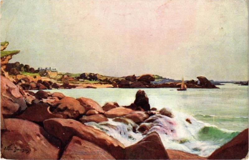 Carte postale ancienne Tregastel