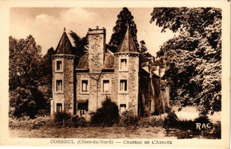 Carte postale ancienne Corseul - Chateau de L'Abbaye à Corseul