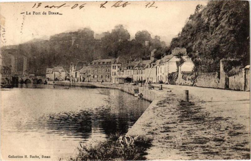 Carte postale ancienne Le Port de Dinan à Dinan