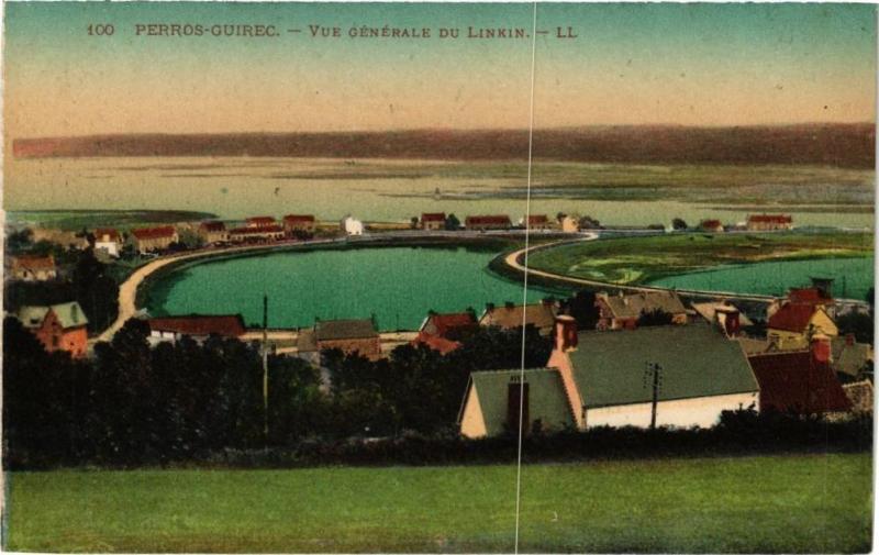 Carte postale ancienne Perros-Guirec-Vue génnérale du Linkin à Perros-Guirec