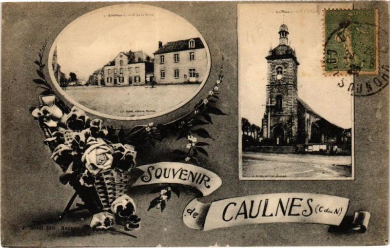 Carte postale ancienne Souvenir de Caulnes à Caulnes