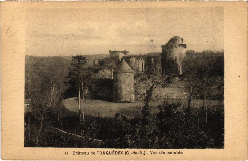 Carte postale ancienne Chateau de Tonquedec-Vue d'ensemble