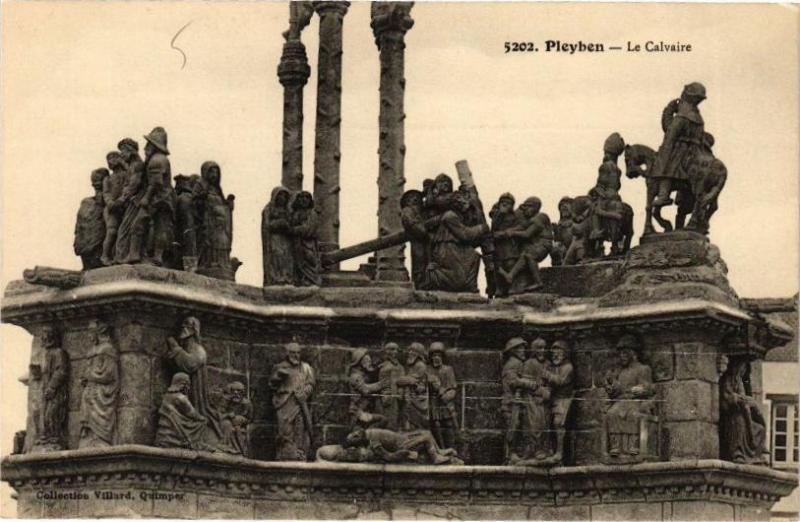 Carte postale ancienne Pleyben - Le Cavaire