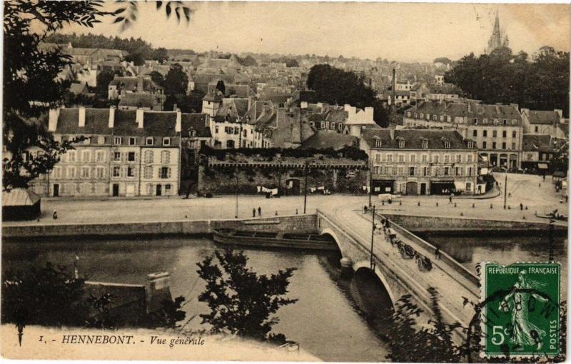 Carte postale ancienne Hennebont - Vue générale à Hennebont