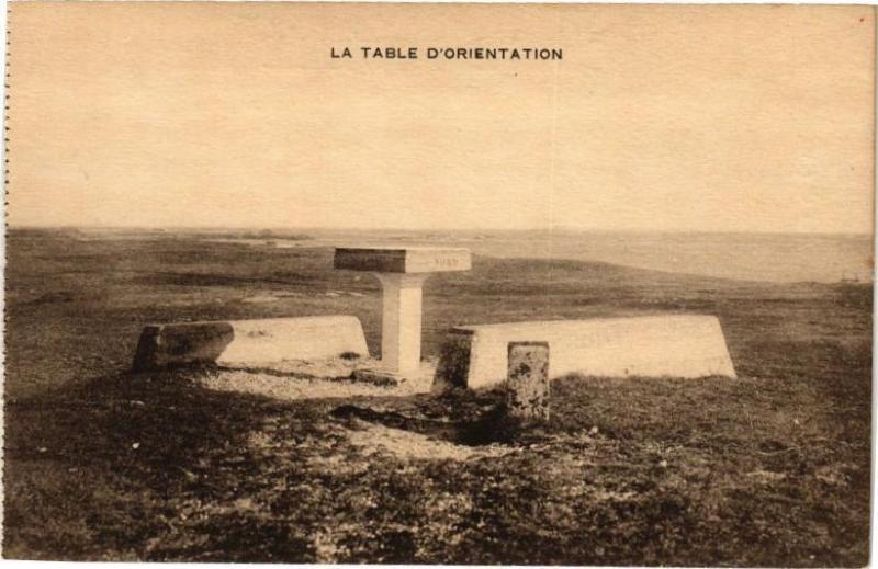 Carte postale ancienne La Table d'Orientation - Quiberon - Camp de Vacances de la C.P.O à Quiberon