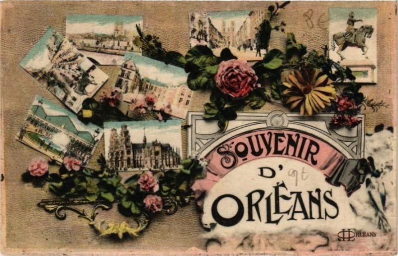 Carte postale ancienne Souvenir d'Orleans
