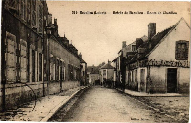 Carte postale ancienne Beaulieu - Entrée de Beaulieu