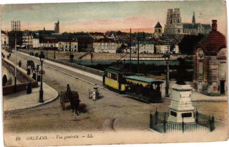 Carte postale ancienne Orleans - Vue générale à Orléans