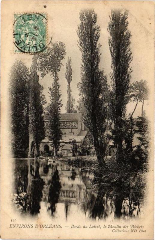 Carte postale ancienne Env. d'Orleans - Bords du Loiret