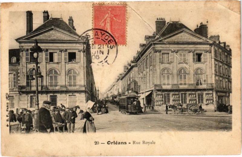 Carte postale ancienne Orleans-Rue Royale
