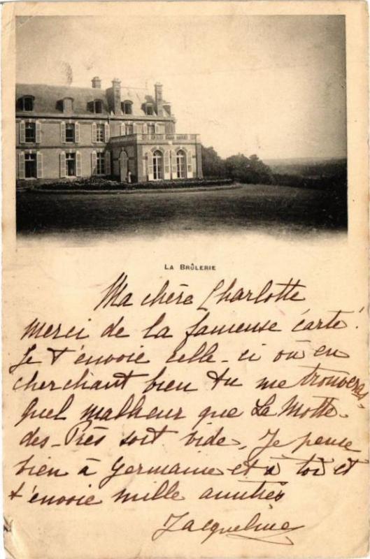 Carte postale ancienne La Brulerie