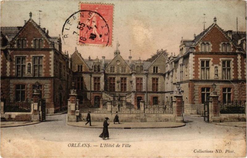 Carte postale ancienne Orleans - L'Hotel de Ville à Orléans