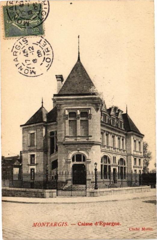 Carte postale ancienne Montargis - La Classe d'Epargne à Montargis