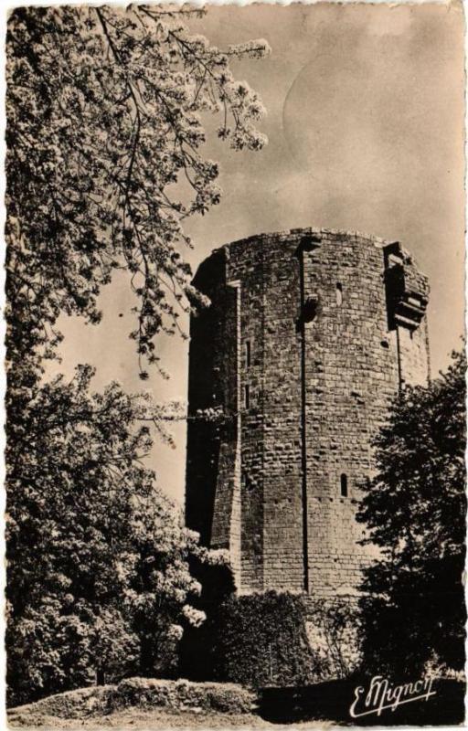 Carte postale ancienne Chatillon-Coligny - Le Donjon - Construit au Xii s. à Châtillon-Coligny