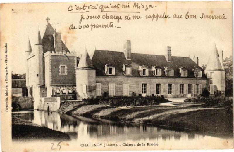 Carte postale ancienne Chatenoy - Chateau de-la-Riviere à Châtenoy