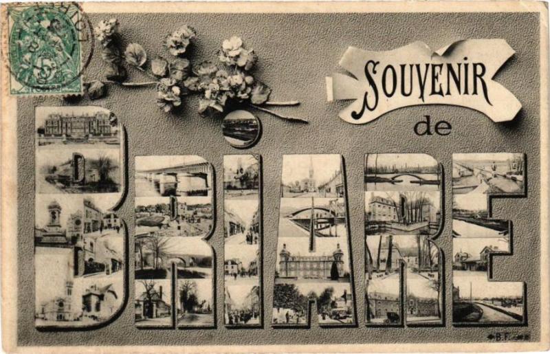 Carte postale ancienne Souvenir de Briare à Briare