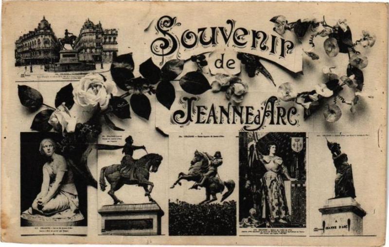 Carte postale ancienne Souvenir de Jeanne d'Arc