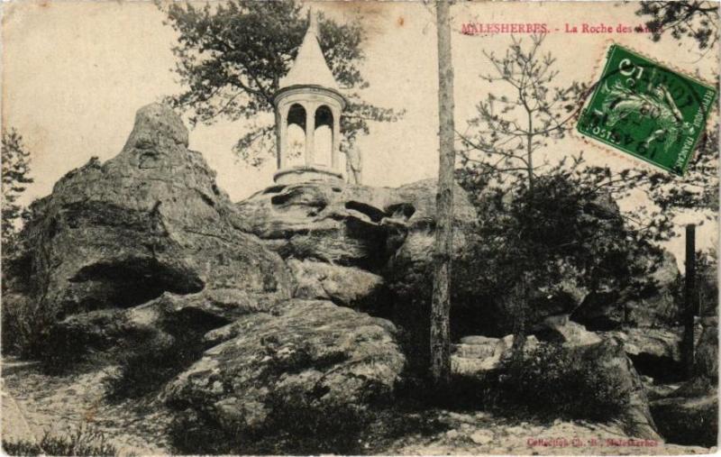 Carte postale ancienne Malesherbes - La Roche des Amis