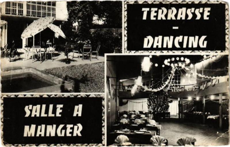 Carte postale ancienne Terrasse-Dancing - Salle a Manger