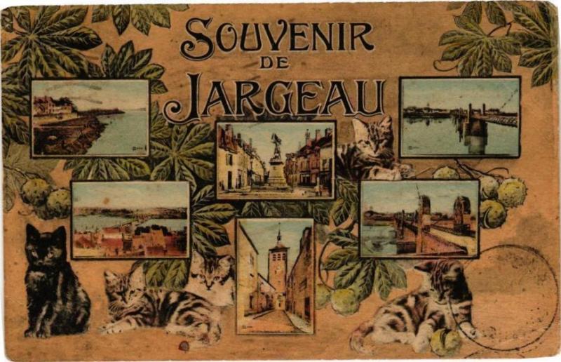 Carte postale ancienne Souvenir de Jargeau à Jargeau