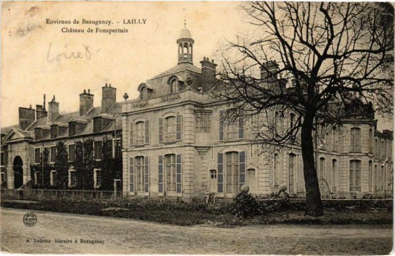 Carte postale ancienne Lailly - Chateau de FonsPERTUIS