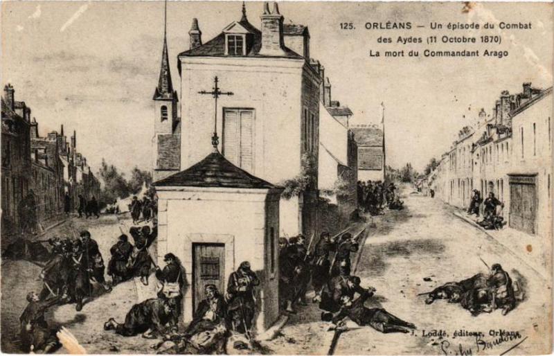 Carte postale ancienne Orleans - Un epsiode du Combat à Orléans