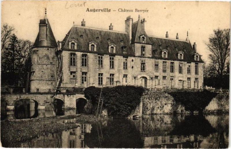 Carte postale ancienne Augerville - Chateau Berryer