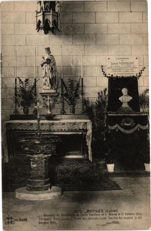 Carte postale ancienne Boynes - Souvenir du Centenaire à Boynes