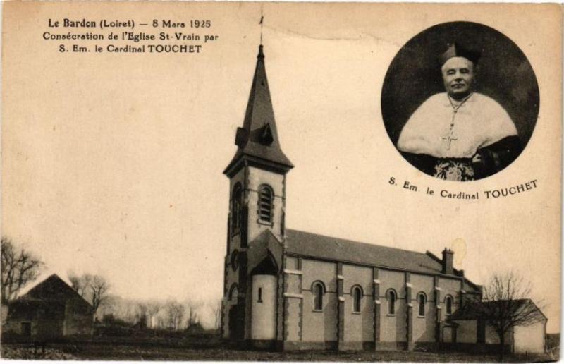 Carte postale ancienne Le Bardon - Consecration de l'Eglise au Bardon
